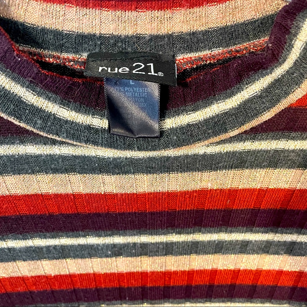 Large Rue 21 striped dress - Picture 3 of 4